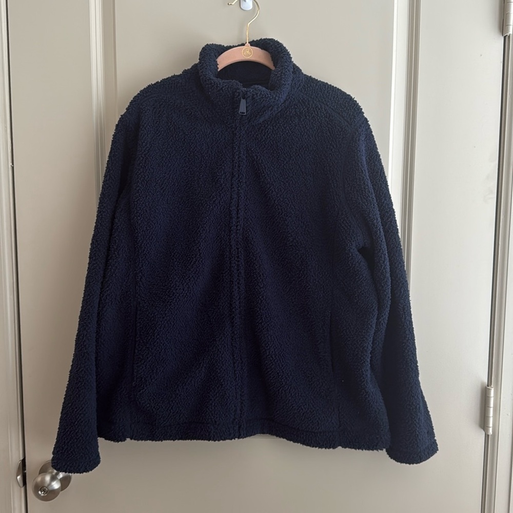 Tommy Hilfiger Navy Fleece-like Jacket-Never Worn-XXL